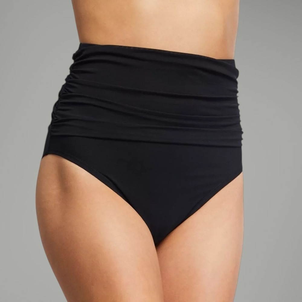 Carmen Marc Valvo High-Waist Bikini Bottom
